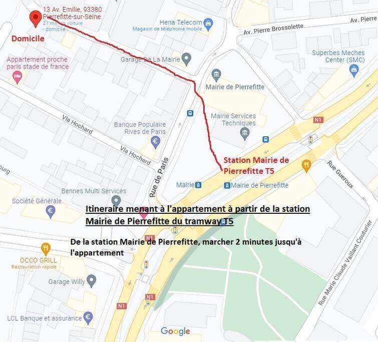 Studio Renove D'Exception Aux Portes De Paris ! Pierrefitte-sur-Seine Luaran gambar